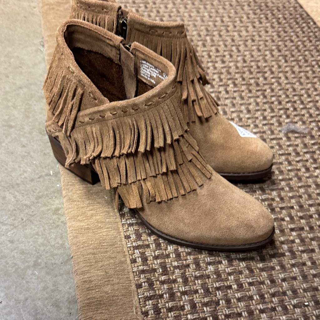 Naughty Monkey Brown Fringed Ankle Booties